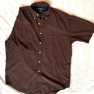 Men's Brown Polo by Ralph Lauren Shirt